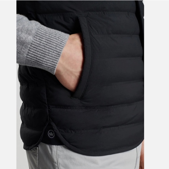 NWOT Peter Millar Men's Regent Crown Crafted Black Quilted Vest Size M $295 - Picture 5 of 15